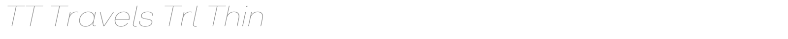 TT Travels font preview